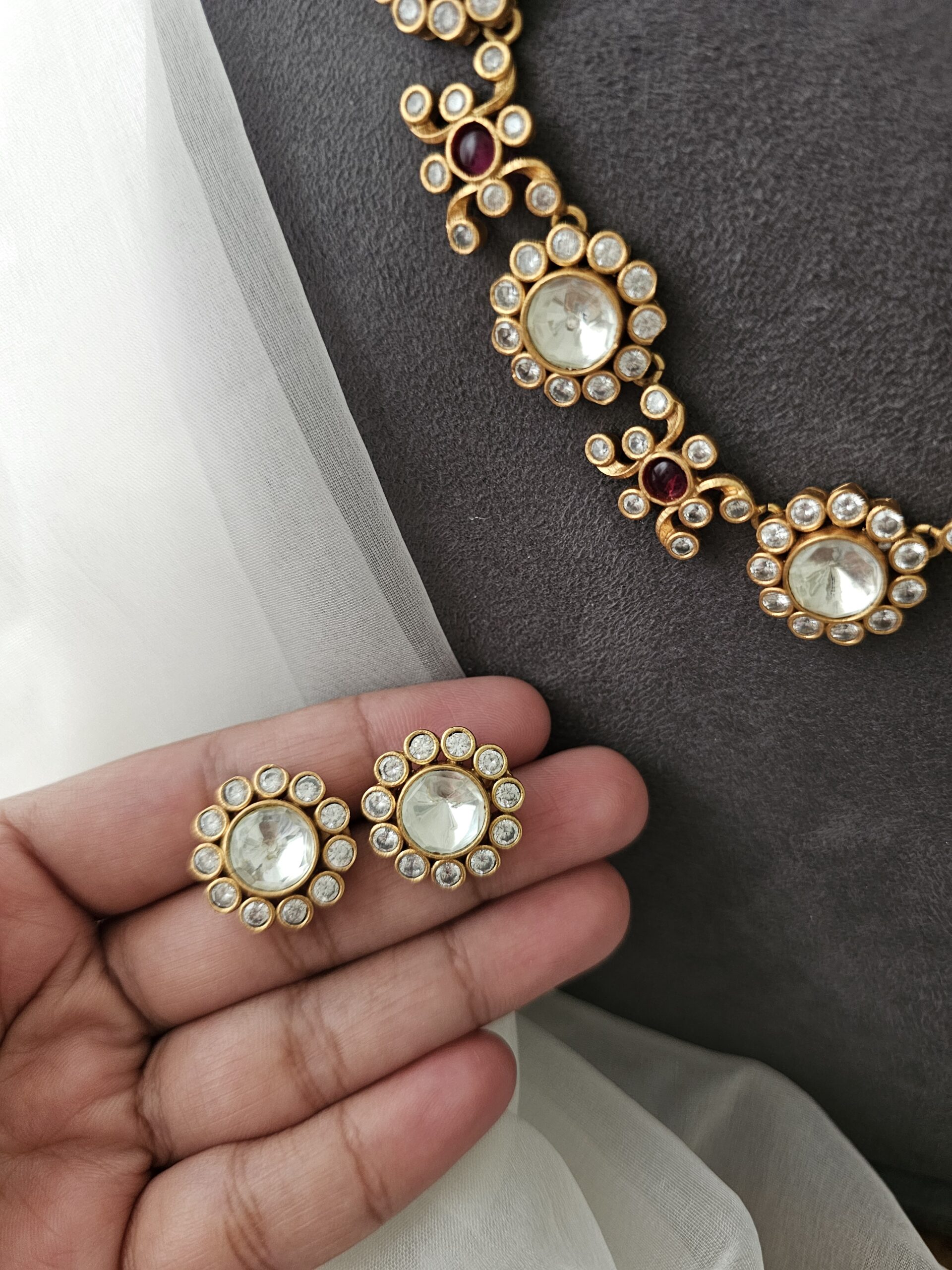 Aasma polki necklace Thumbnail