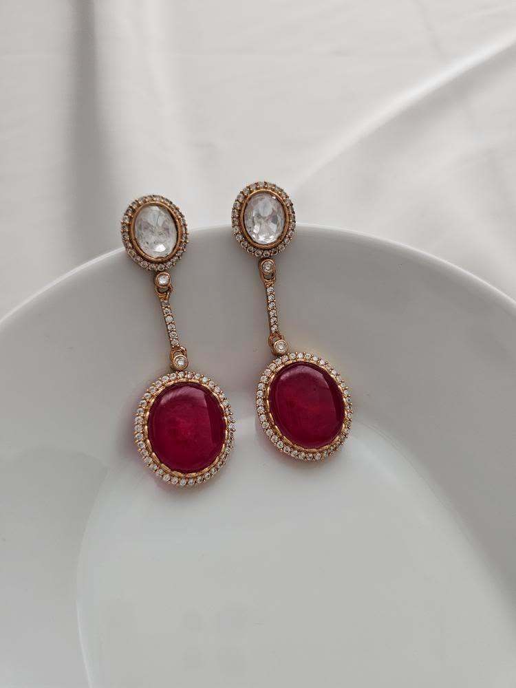 Badria quartz earrings Thumbnail