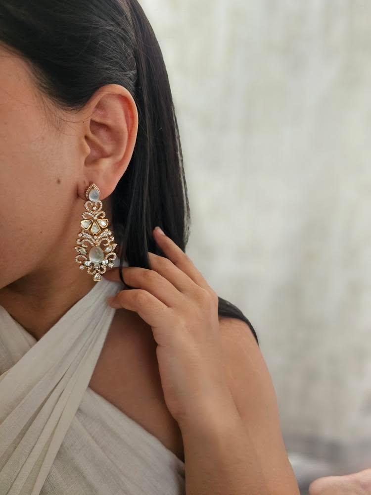 Avantika polki earrings Thumbnail