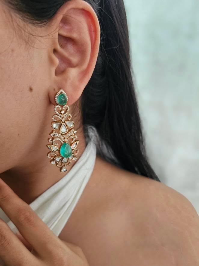 Avantika polki earrings Thumbnail