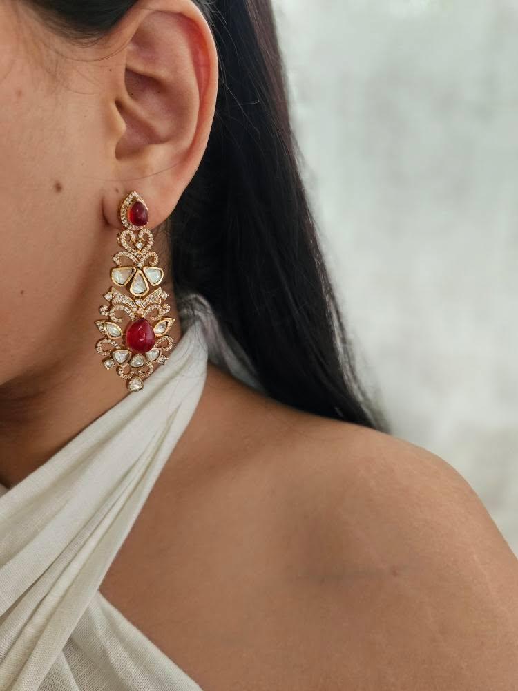Avantika polki earrings Thumbnail