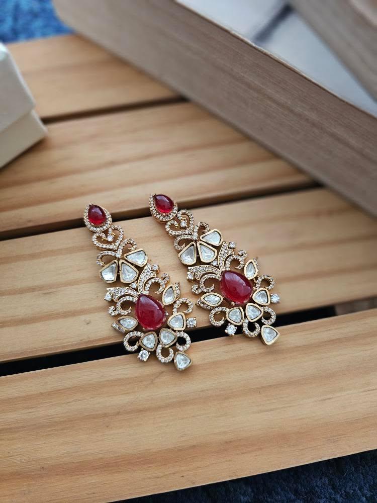 Avantika polki earrings Thumbnail
