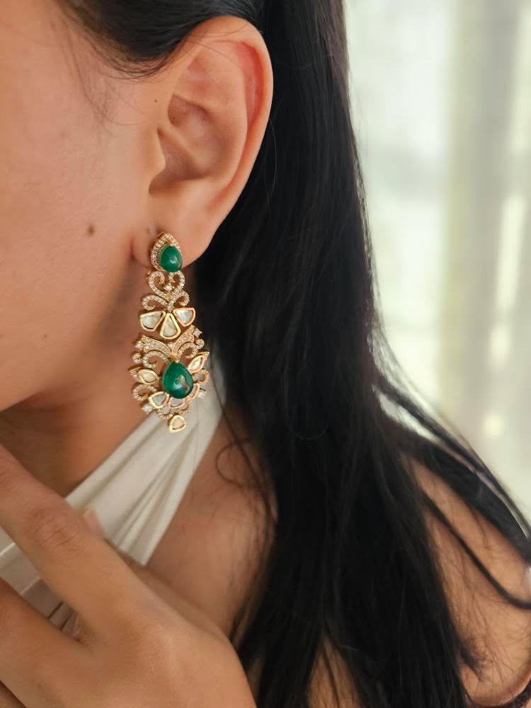 Avantika polki earrings Thumbnail