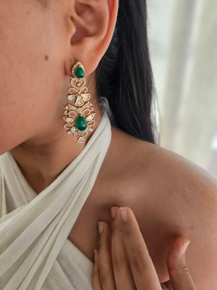 Avantika polki earrings Thumbnail