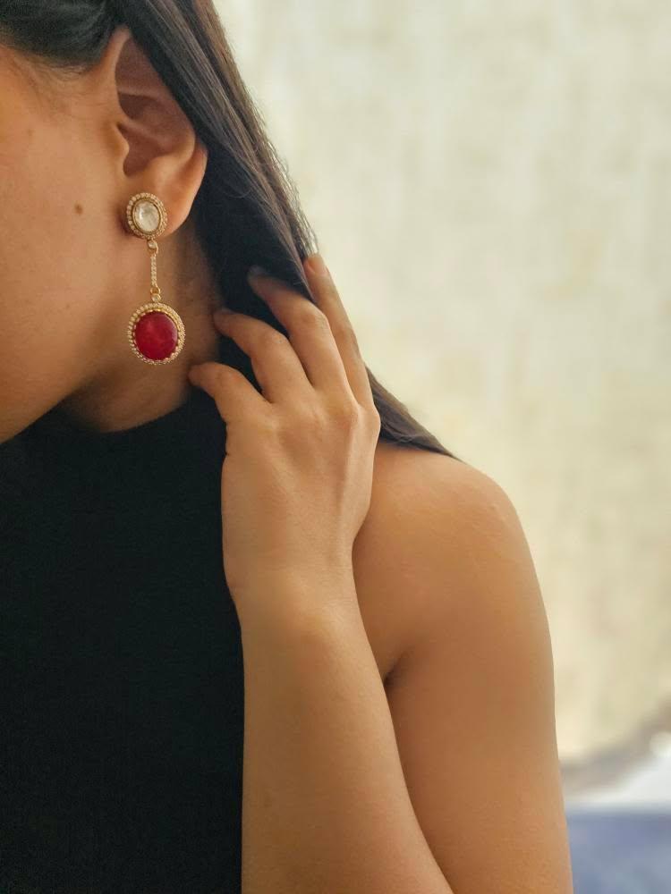 Badria quartz earrings Thumbnail