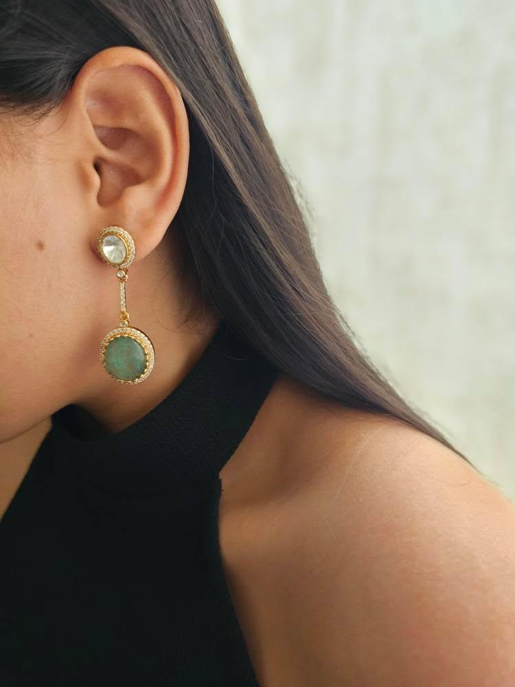 Badria quartz earrings Thumbnail