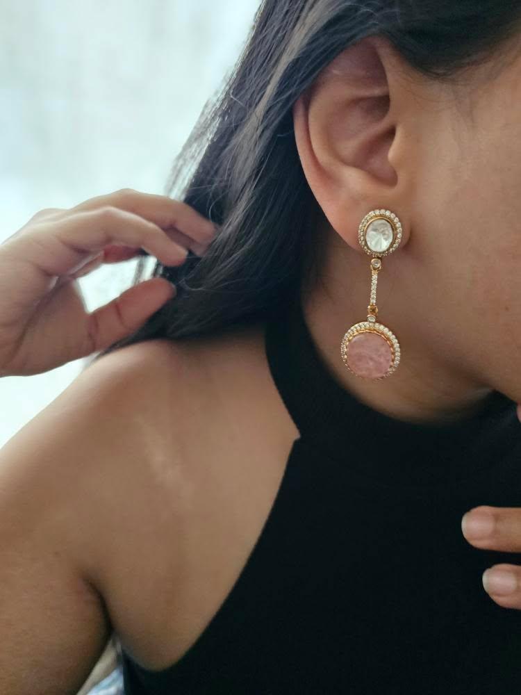 Badria quartz earrings Thumbnail
