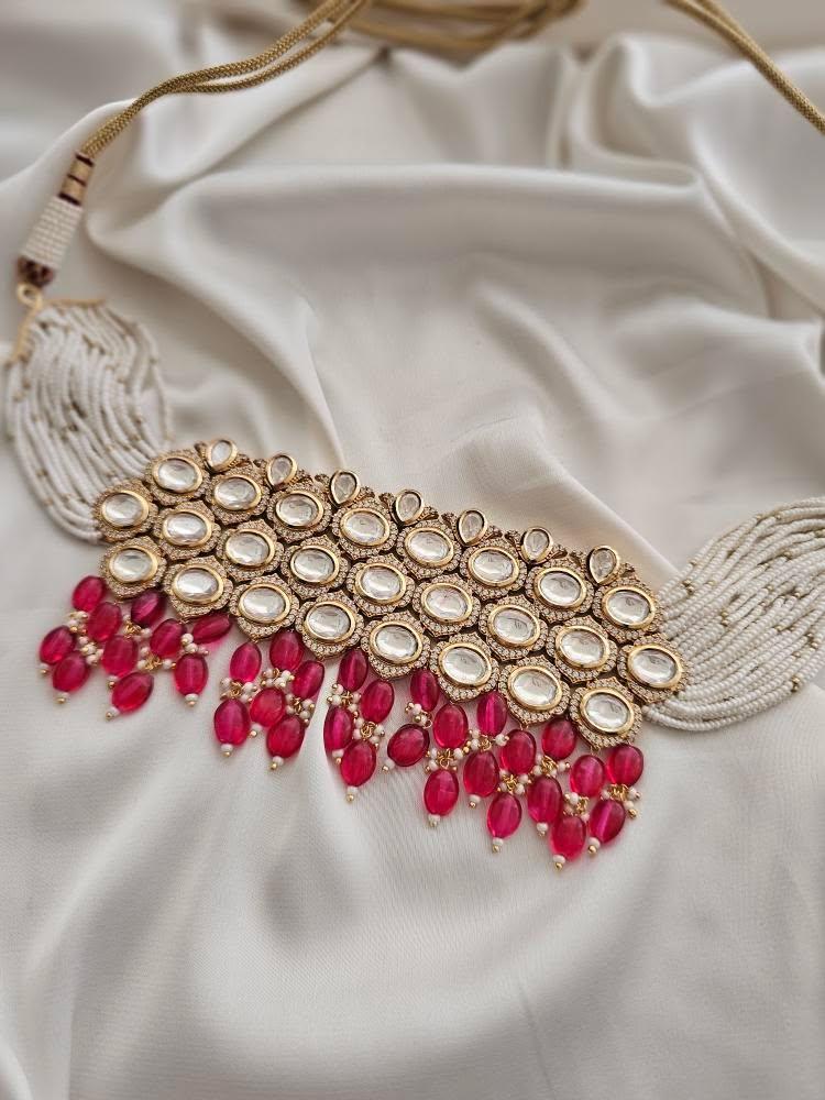 Miraya pearl and polki choker Thumbnail