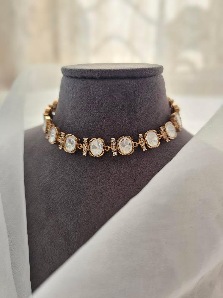 Ginnifer uncut polki choker Thumbnail