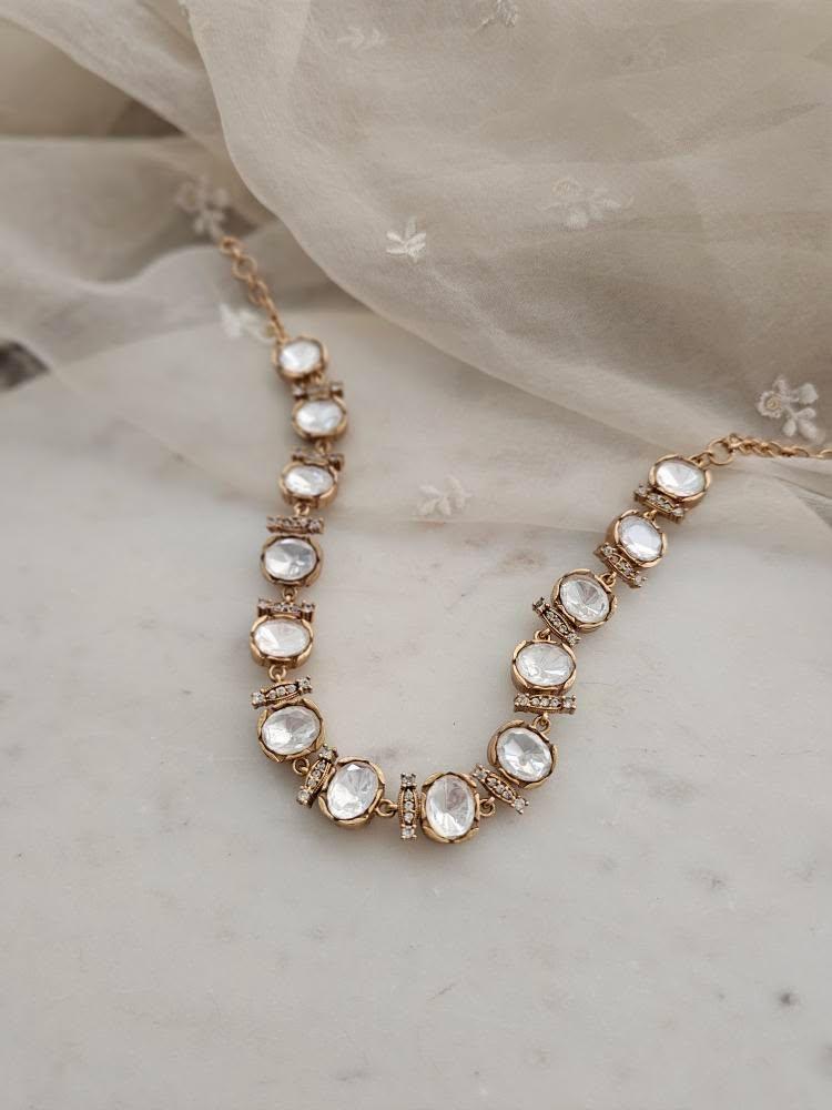 Ginnifer uncut polki choker Thumbnail