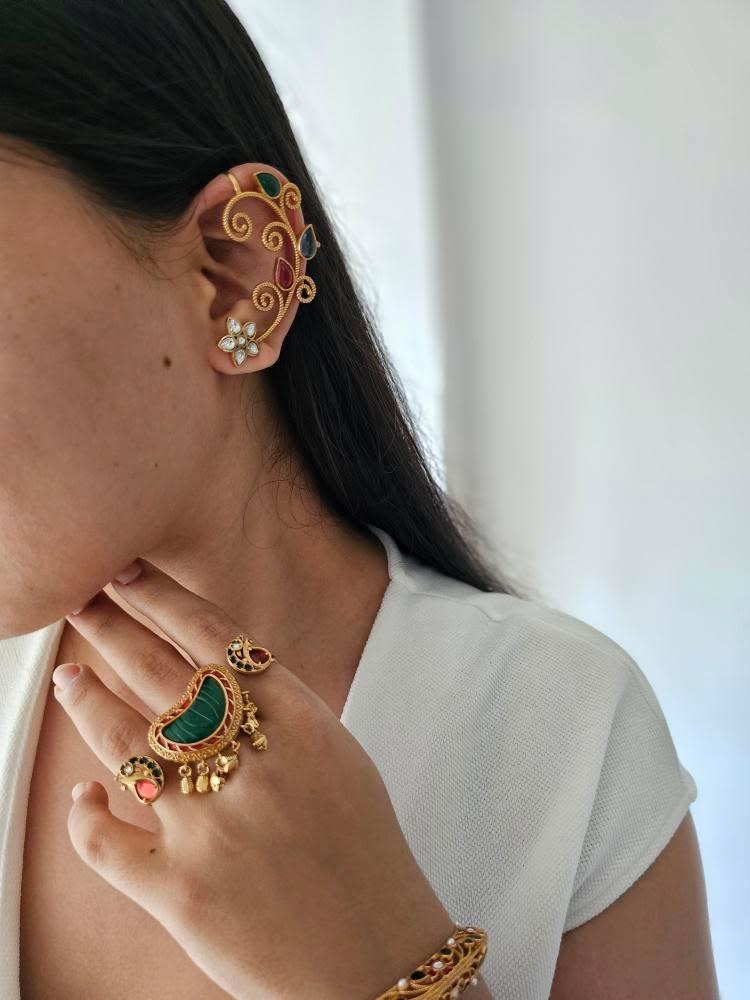 Zohra handcrafted earcuffs Thumbnail
