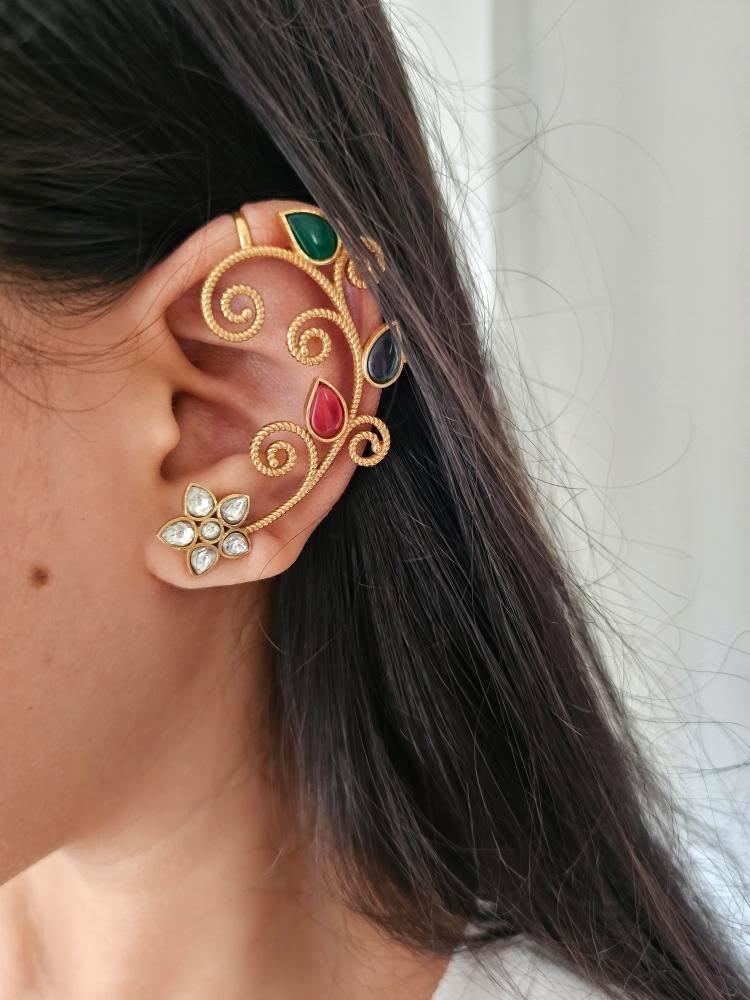 Zohra handcrafted earcuffs Thumbnail