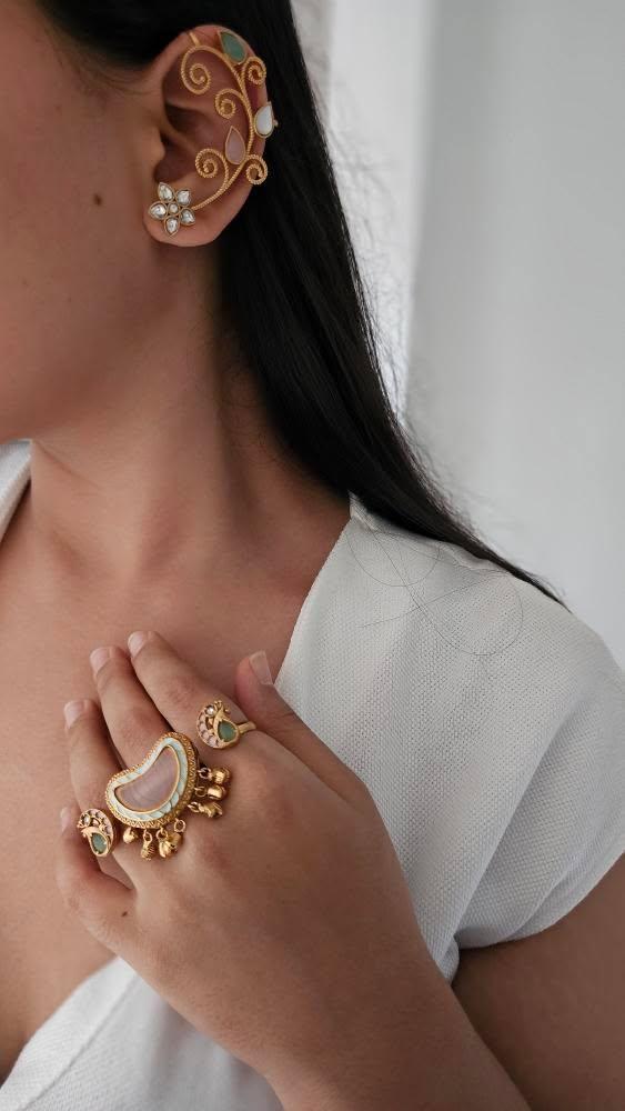Zohra handcrafted ring Thumbnail