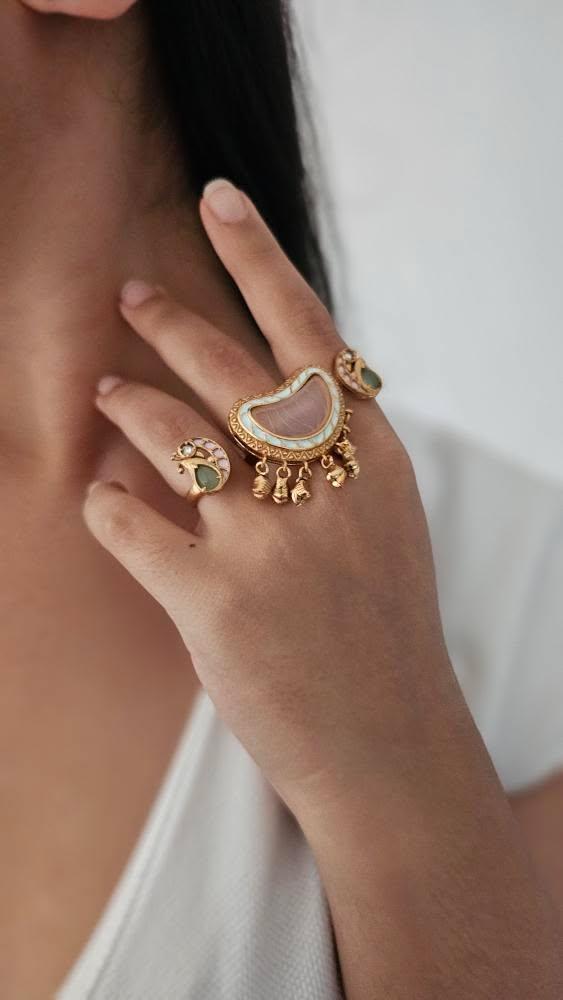 Zohra handcrafted ring Thumbnail