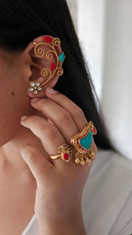 Zohra handcrafted ring Thumbnail