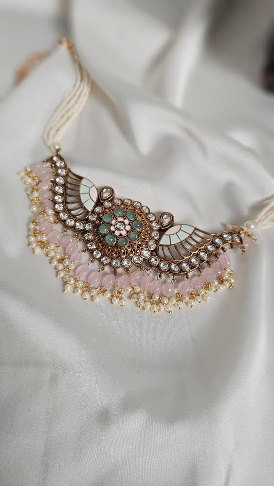 Sawan handcrafted necklace Thumbnail