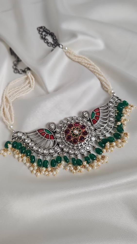 Sawan handcrafted necklace Thumbnail