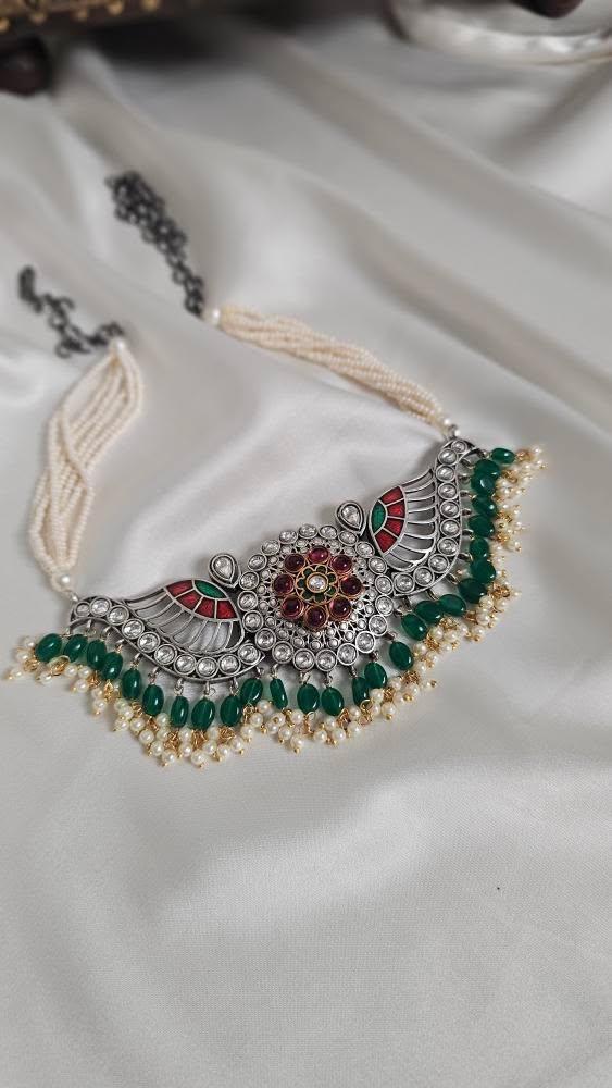 Sawan handcrafted necklace Thumbnail