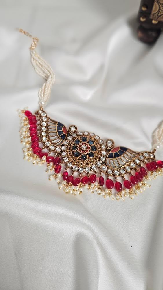Sawan handcrafted necklace Thumbnail