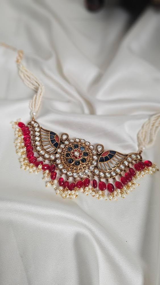 Sawan handcrafted necklace Thumbnail