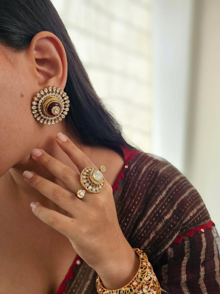 Surya polki studs Thumbnail