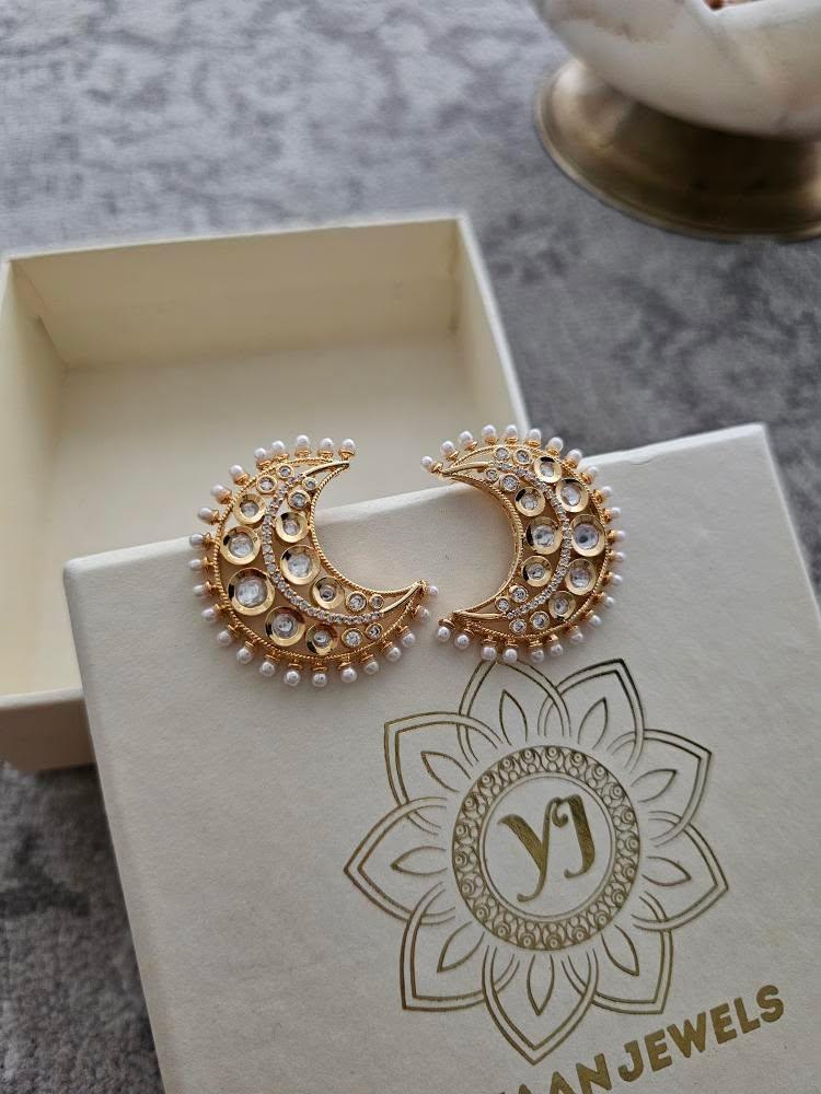 Chandra handcrafted studs Thumbnail