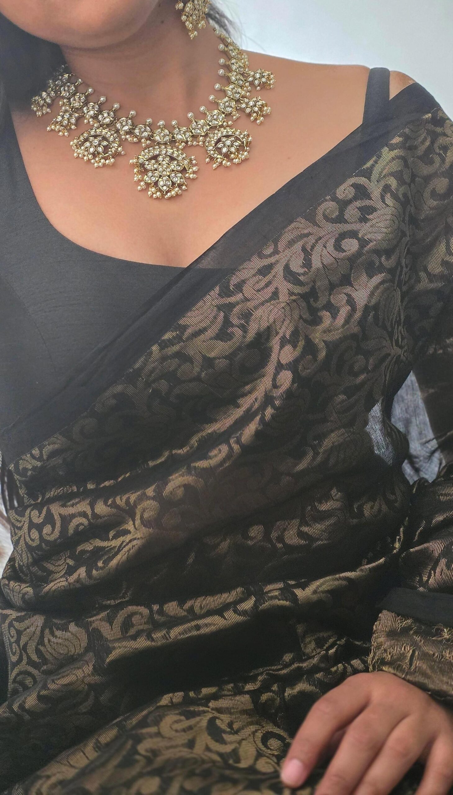Meenakshara polki necklace Thumbnail