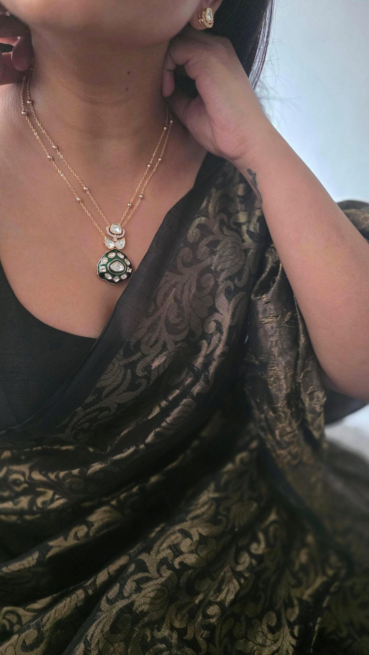 Disha meenakari delicate necklace Thumbnail