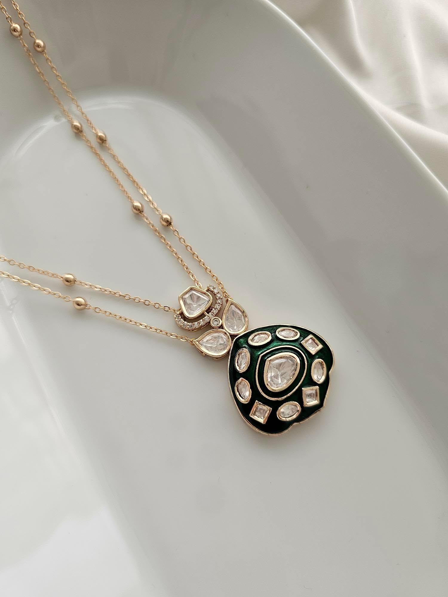 Disha meenakari delicate necklace Thumbnail