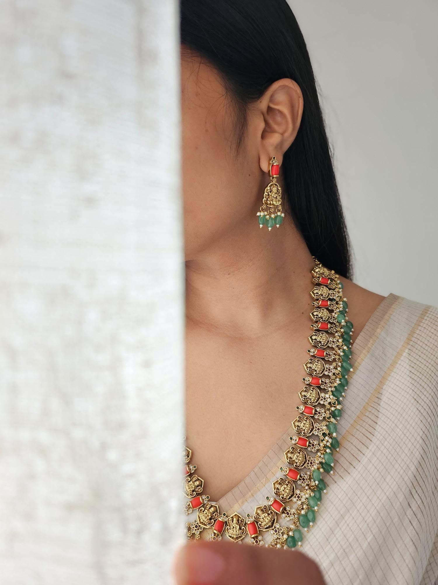 Devi handcrafted long necklace Thumbnail