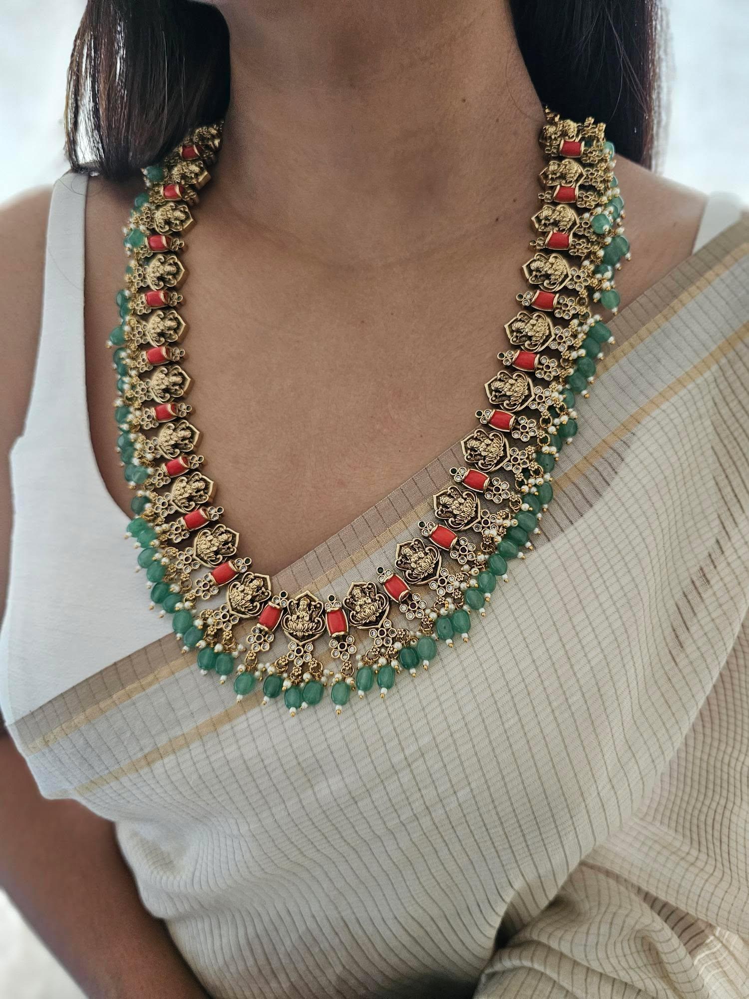 Devi handcrafted long necklace Thumbnail