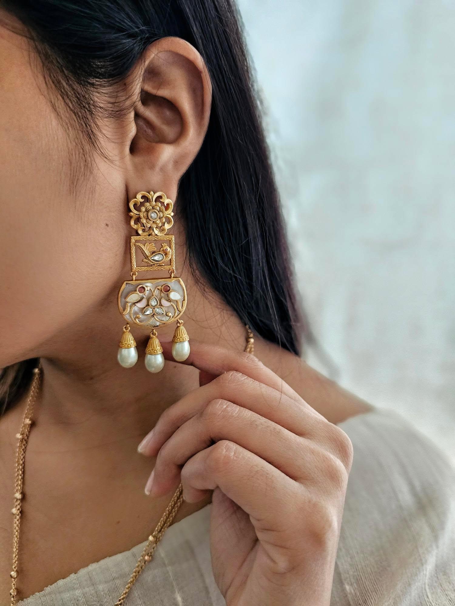 Vasantika handcrafted long necklace Thumbnail