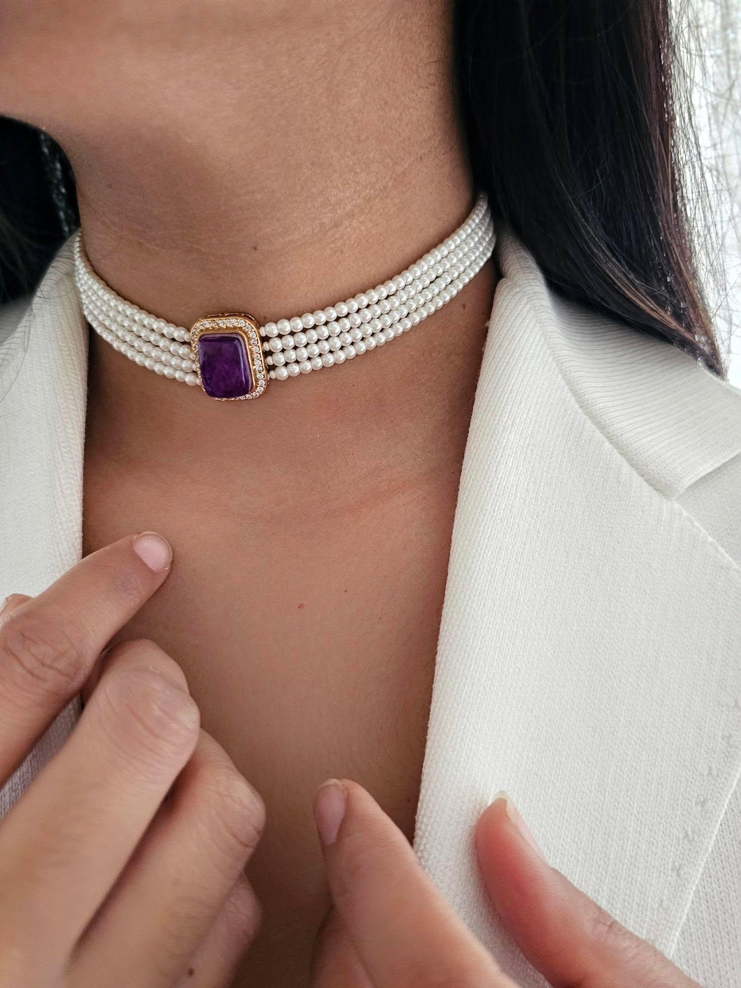 Malati pearl choker Thumbnail