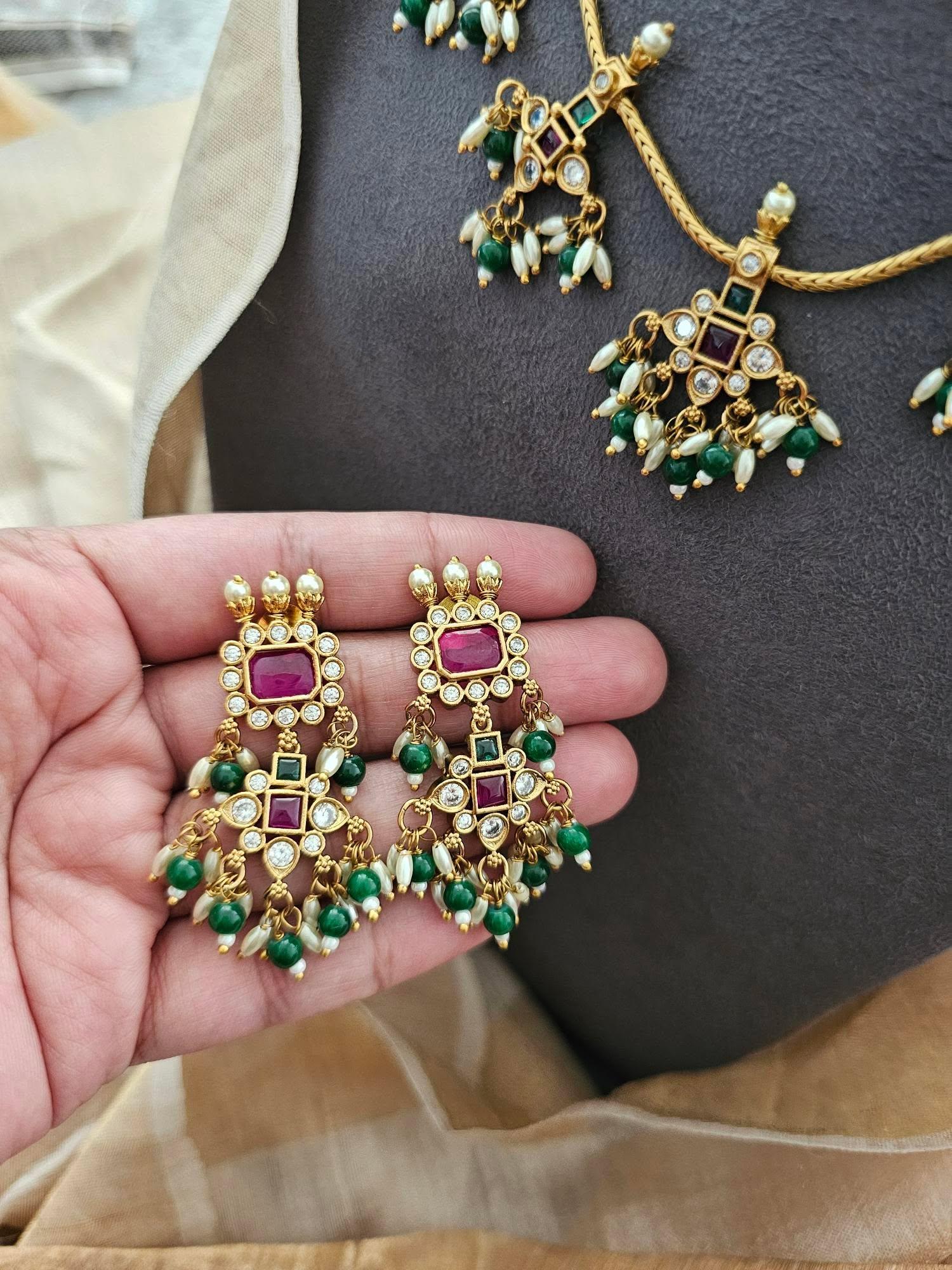 Krunal handcrafted necklace Thumbnail