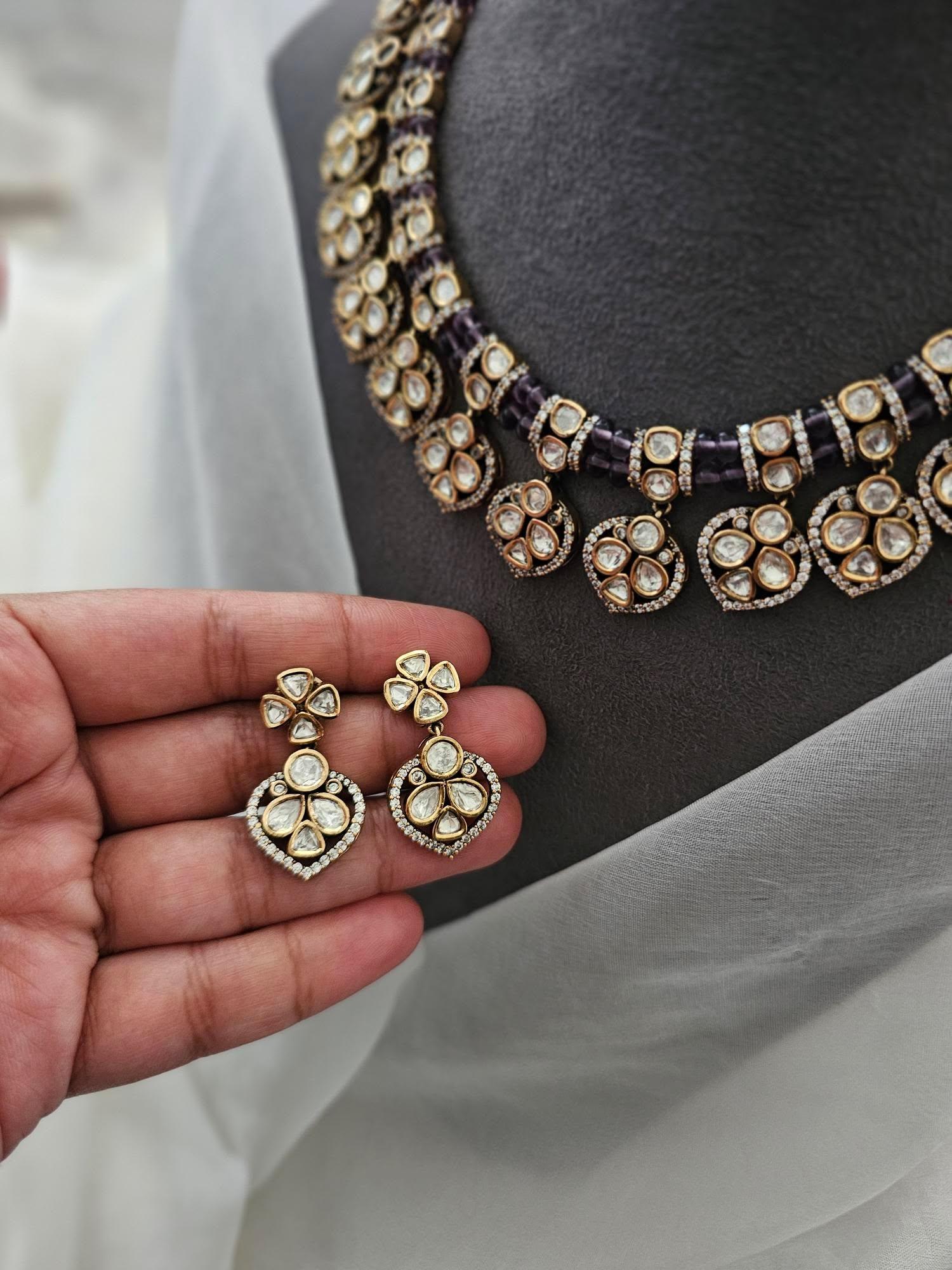 Kimaya polki necklace Thumbnail