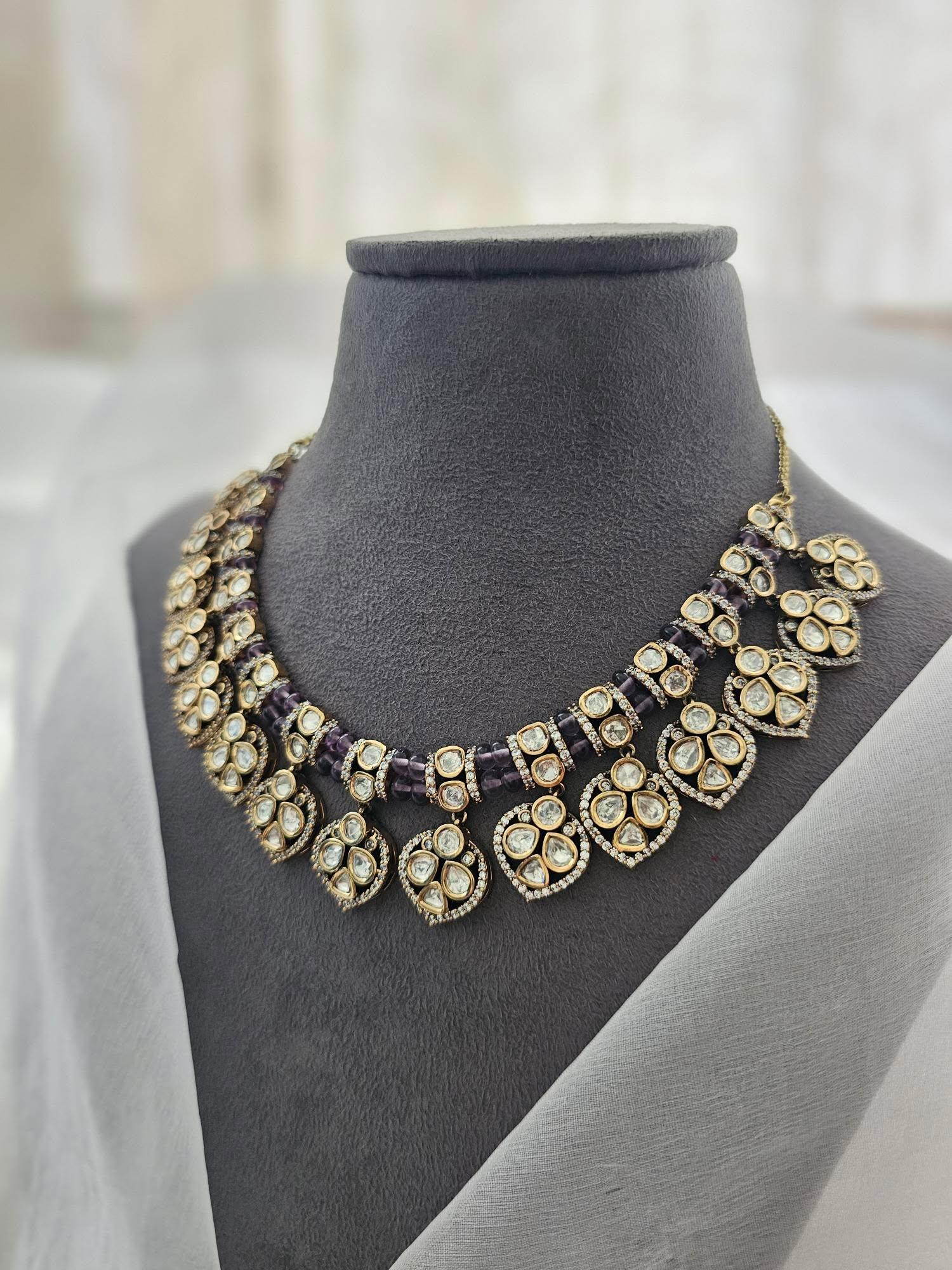 Kimaya polki necklace Thumbnail