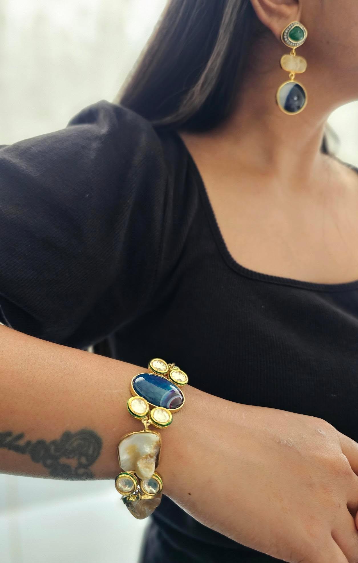 Faiza semi-precious stone bracelet Thumbnail