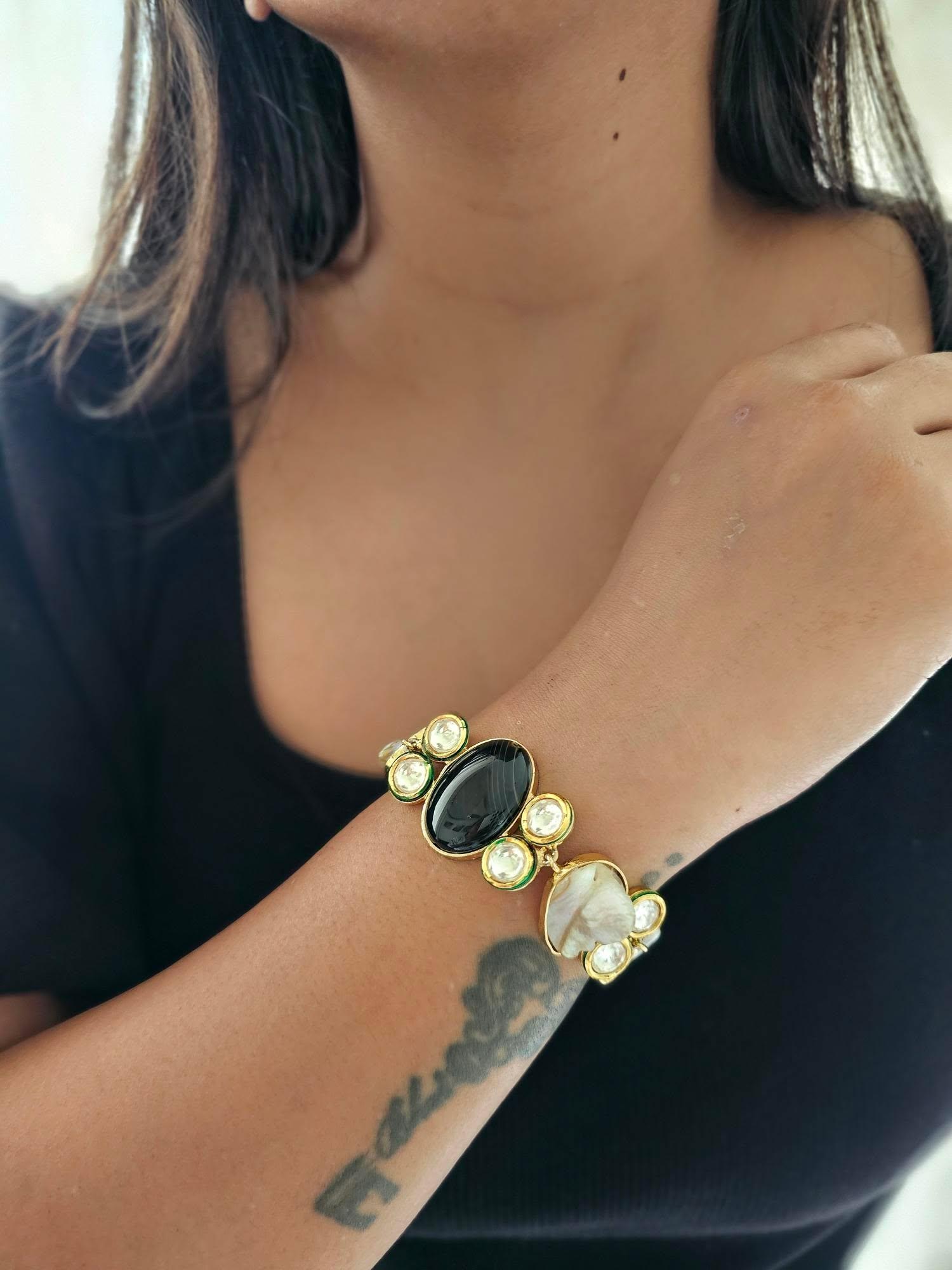 Afreen semi-precious stone bracelet Thumbnail