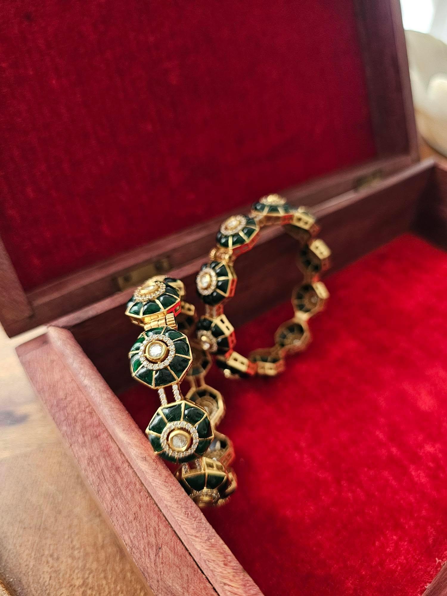 Rohina meenakari bangles Thumbnail