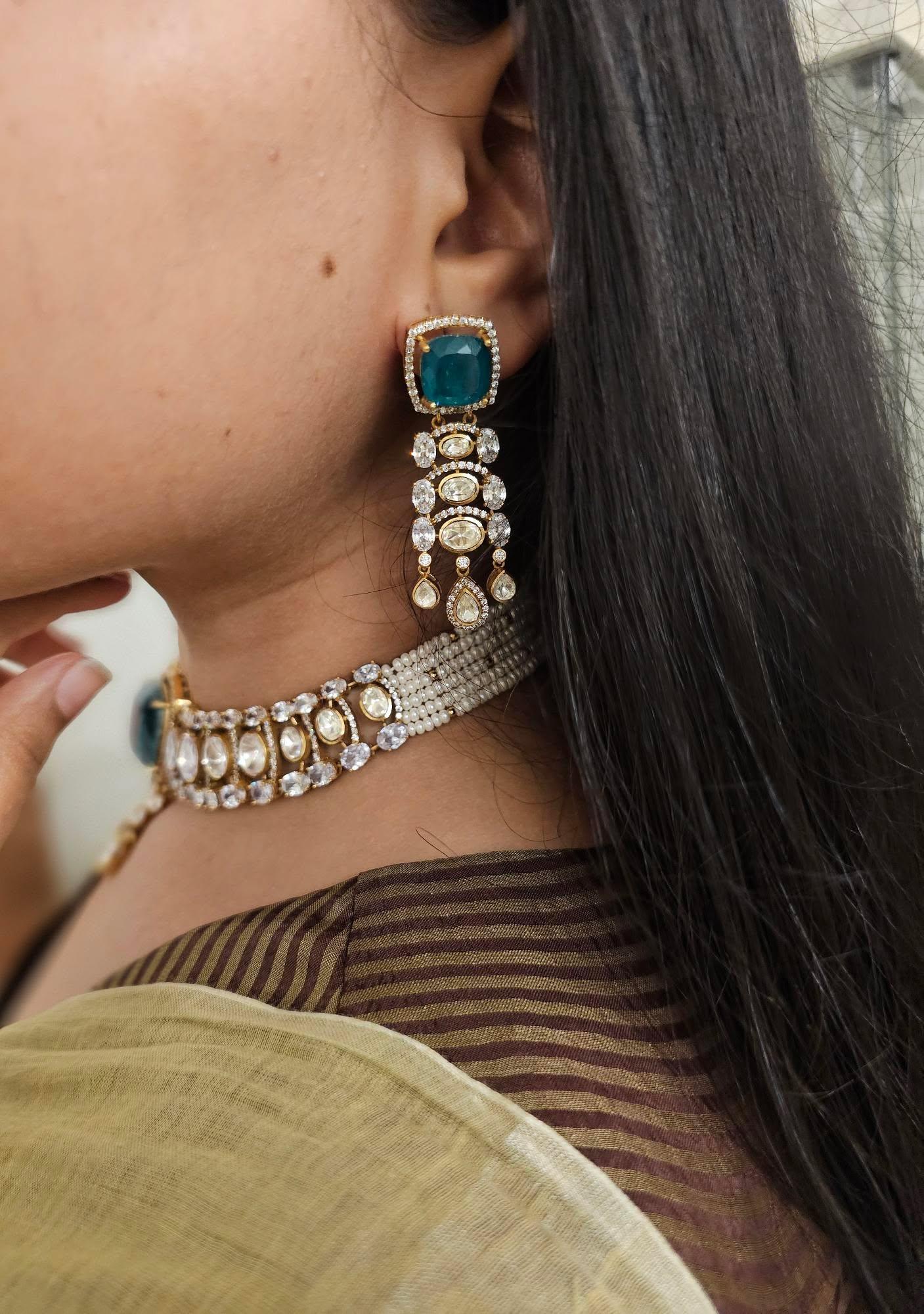 Ruth quartz and pearl choker Thumbnail