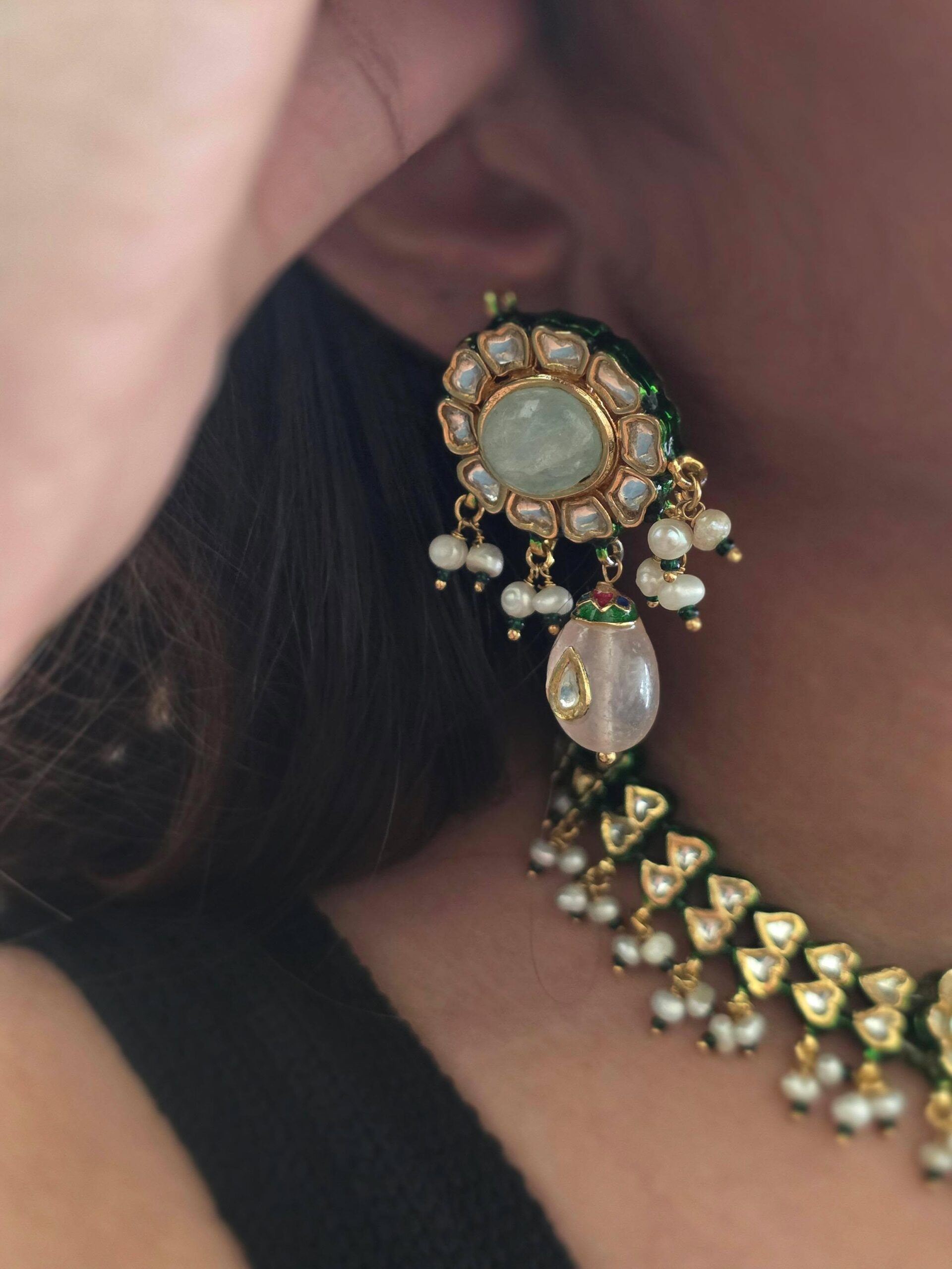 Anvika semi-precious stone necklace Thumbnail
