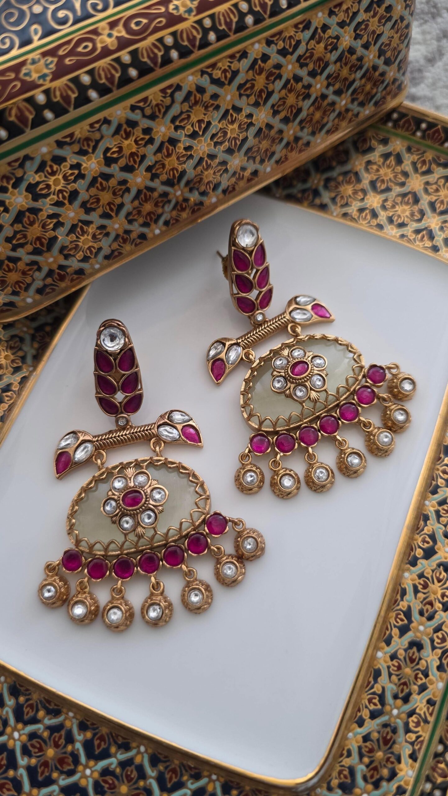 Vaishali handcrafted earrings Thumbnail