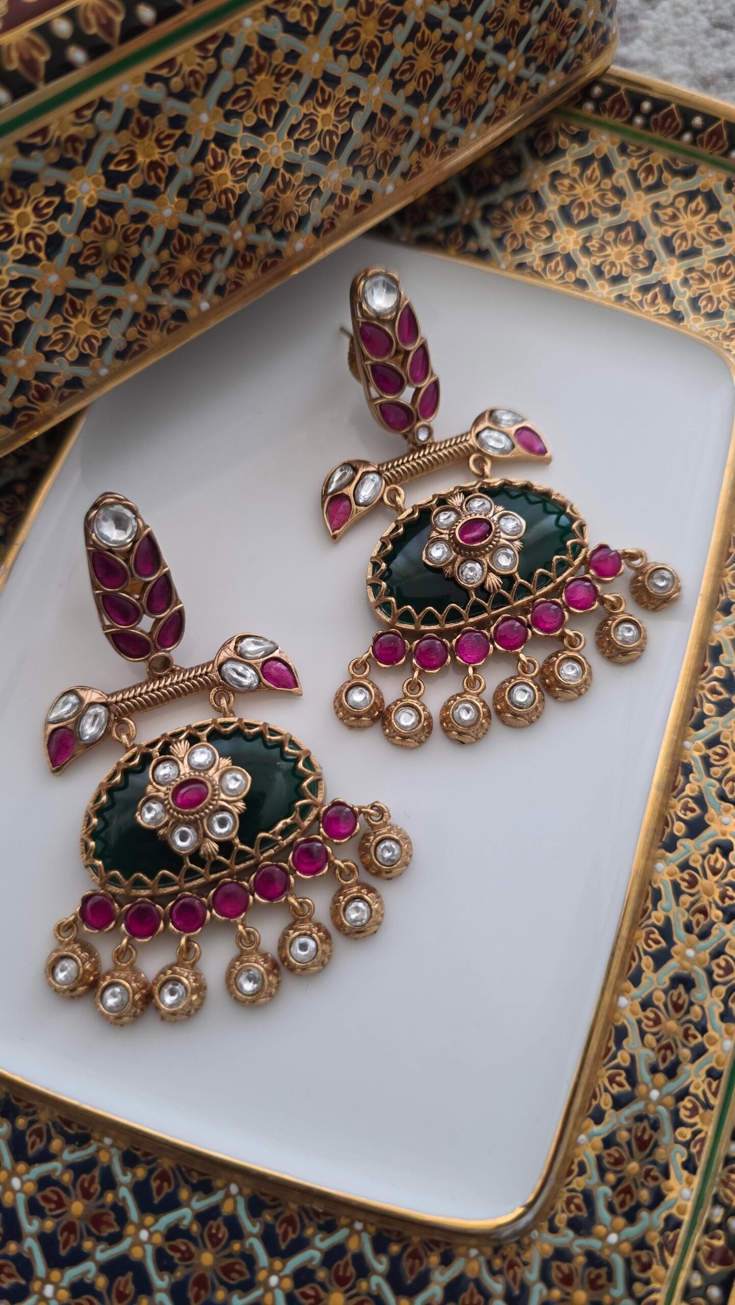 Vaishali handcrafted earrings Thumbnail