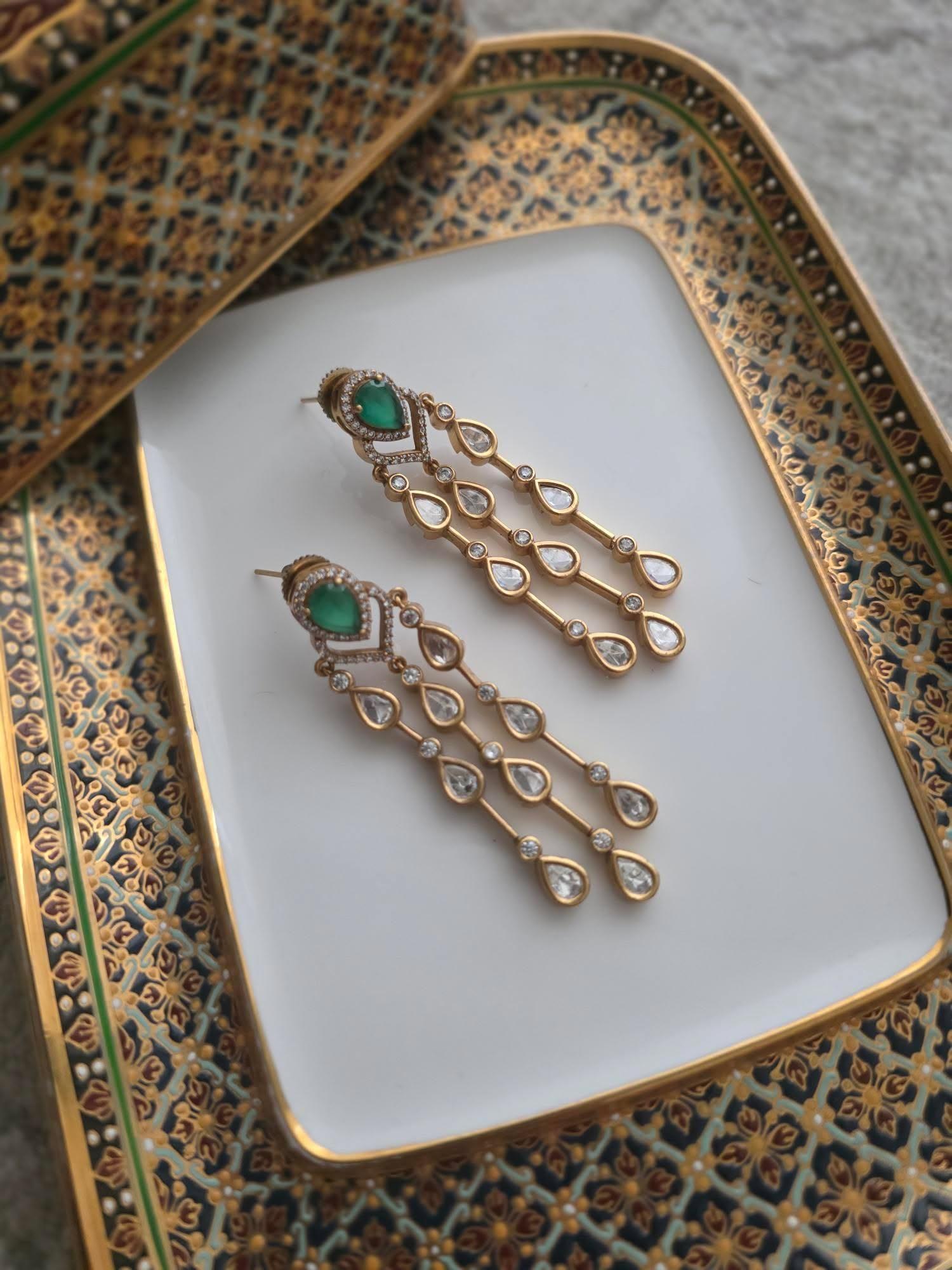 Falak polki earrings Thumbnail