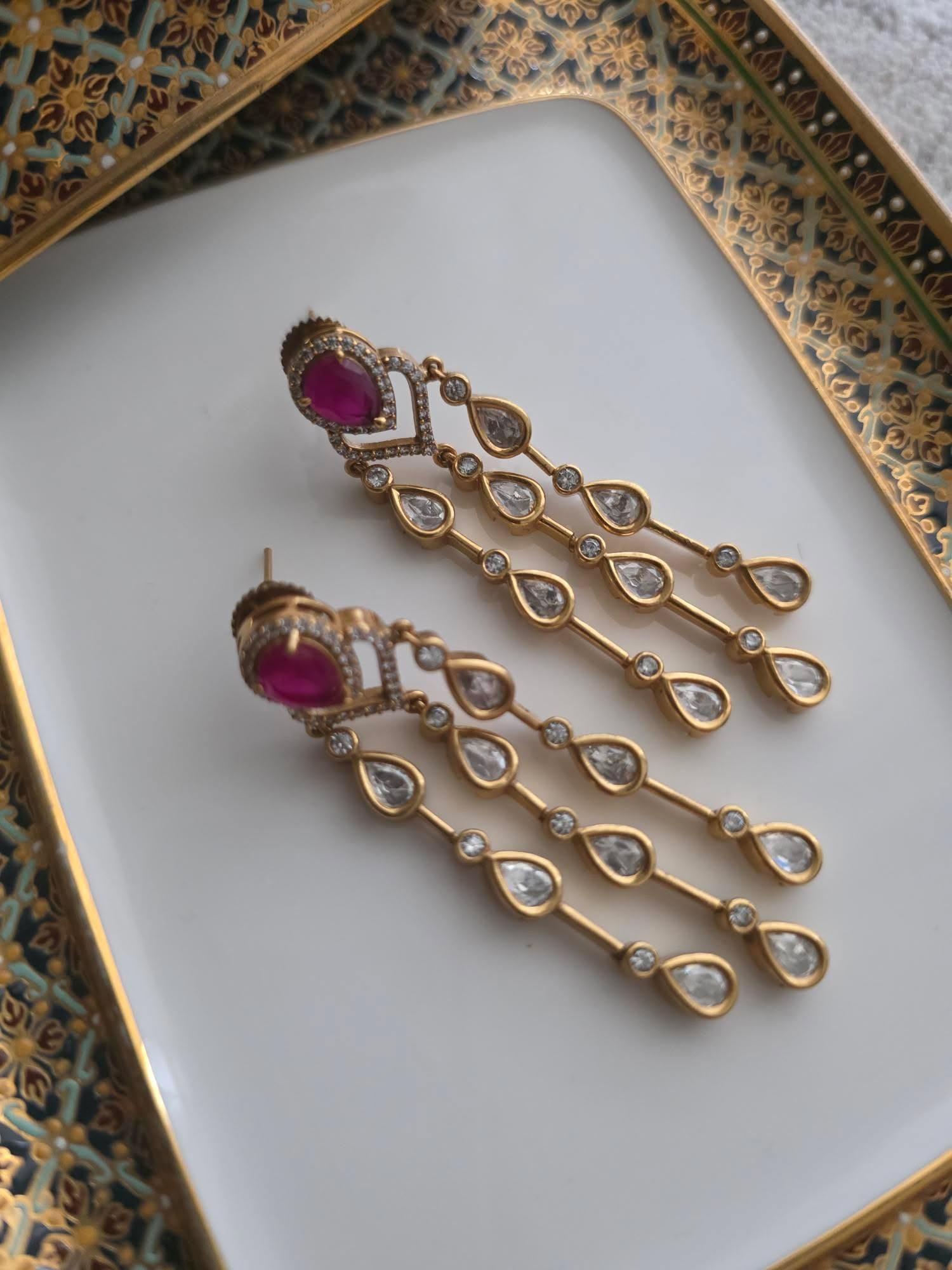 Falak polki earrings Thumbnail