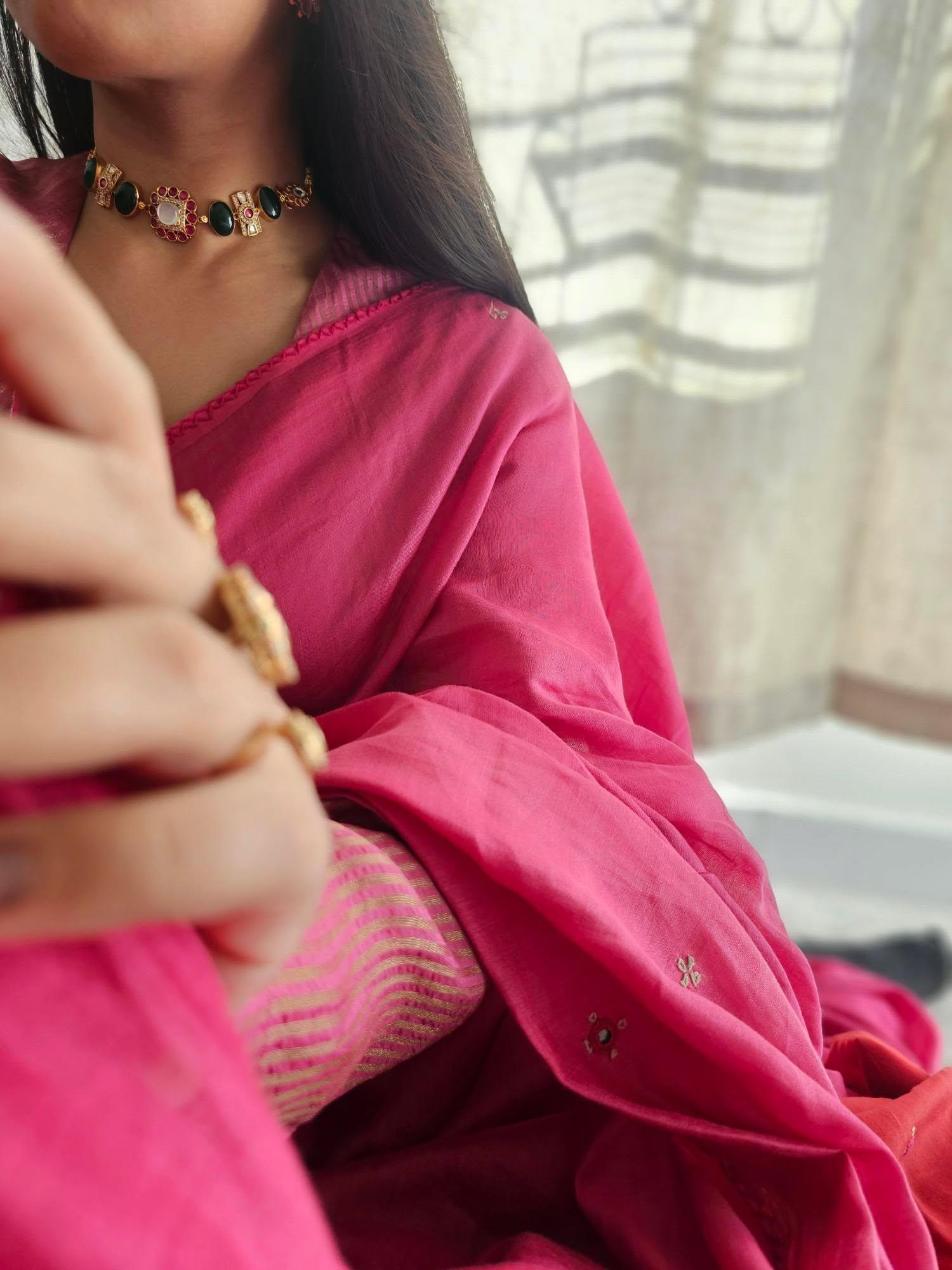 Meher quartz and polki choker Thumbnail