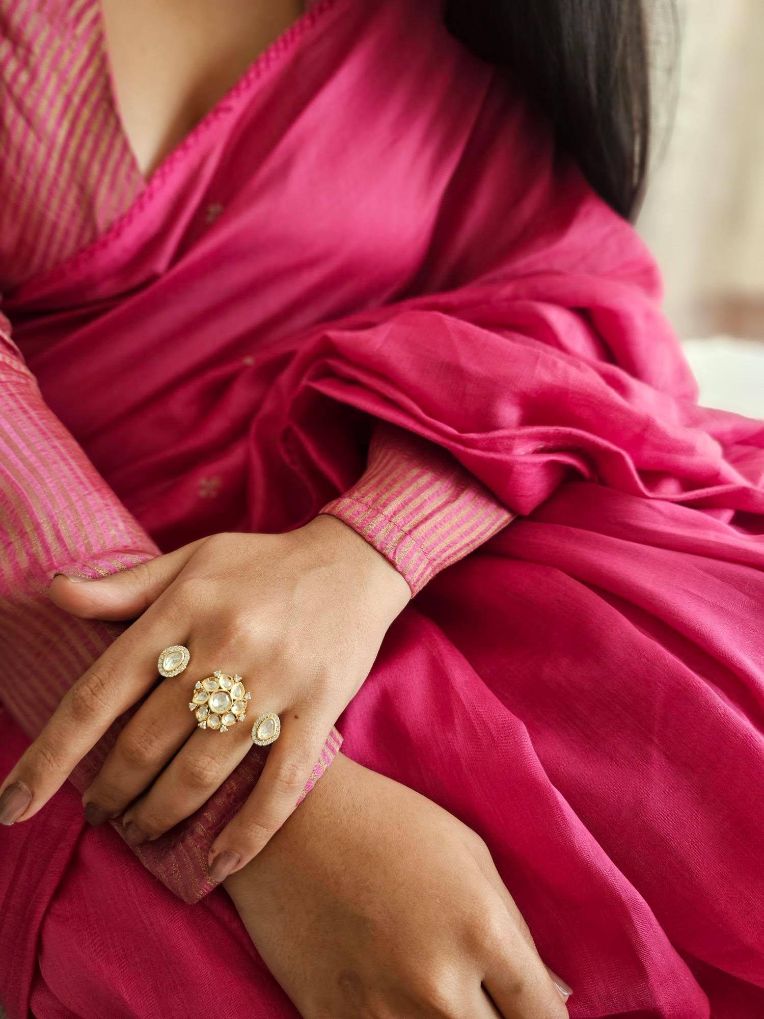 Sadhna twin polki ring Thumbnail