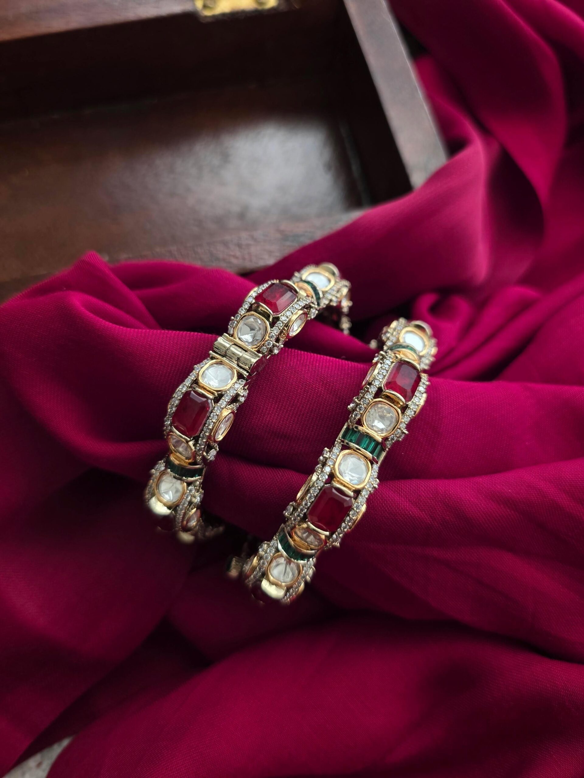 Sarsija quartz and polki bangles Thumbnail