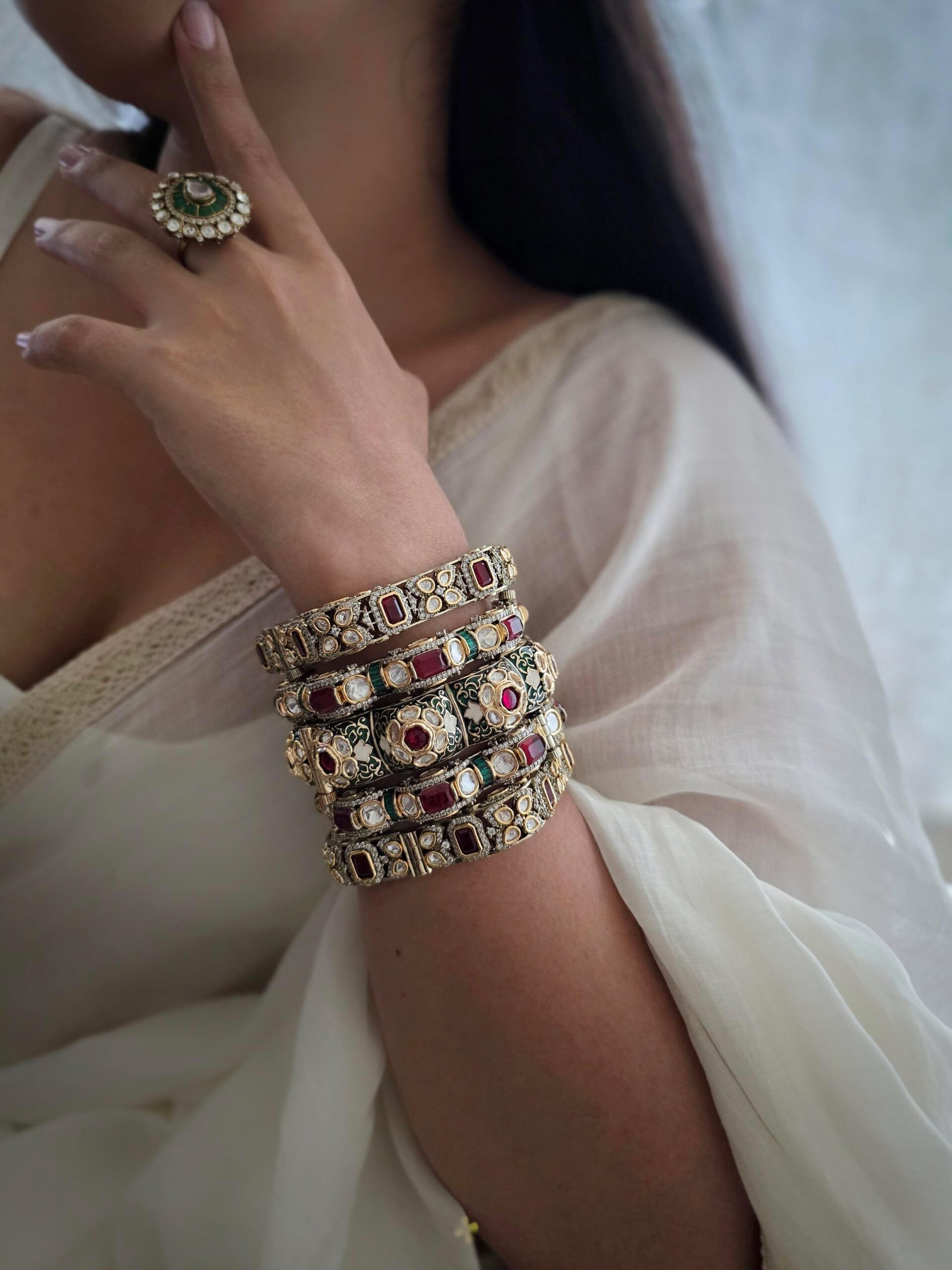 Sunanya polki bangles Thumbnail