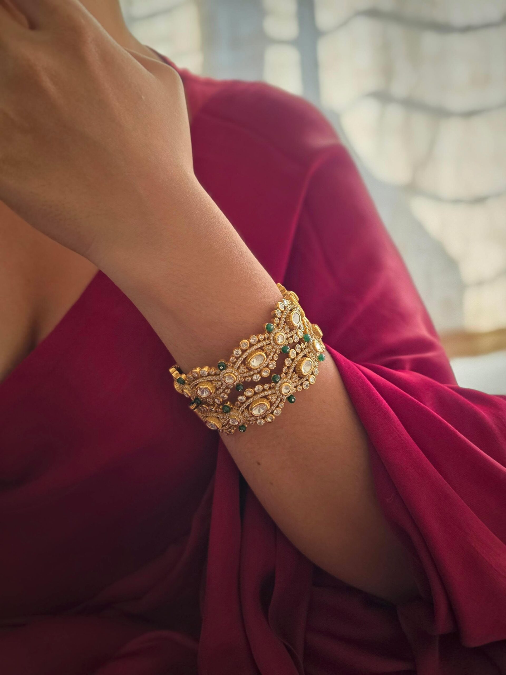 Zuriya polki bangle Thumbnail